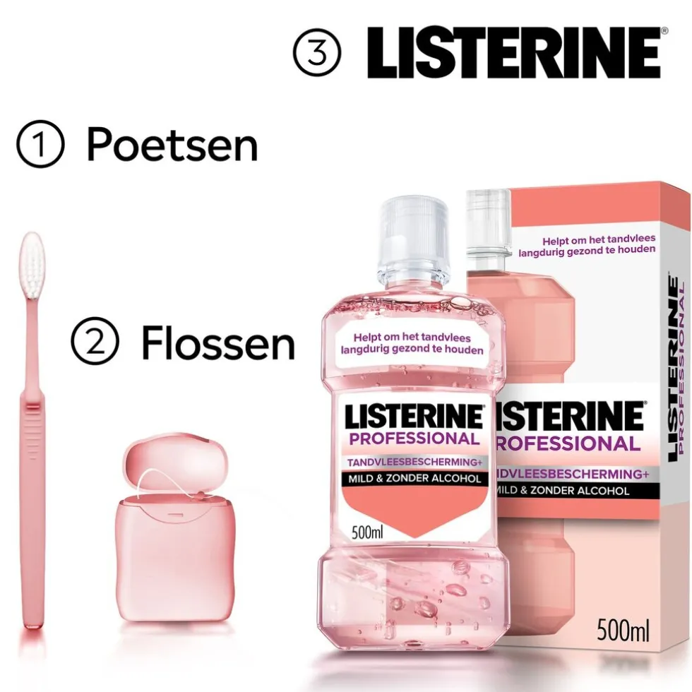 New Listerine Professional Tandvleesbescherming+ Mondspoeling