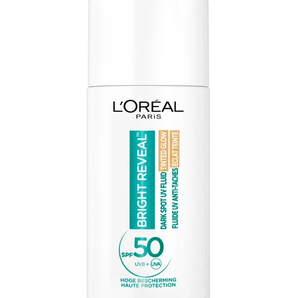 loral-paris-bright-reveal-dark-EiQJpAVK-1.webp Clearance L'Oreal Paris L'Oréal Paris Bright Reveal Dark Spot SPF50+ Tinted Glow UV Fluid