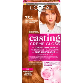 Online Casting L'Oréal Paris Crème Gloss 734 Honing Amber Verzorgende Haarkleuring