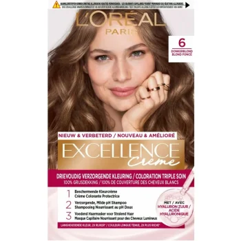 Hot Excellence L'Oréal Paris Crème 6 Donkerblond Permanente Haarverf