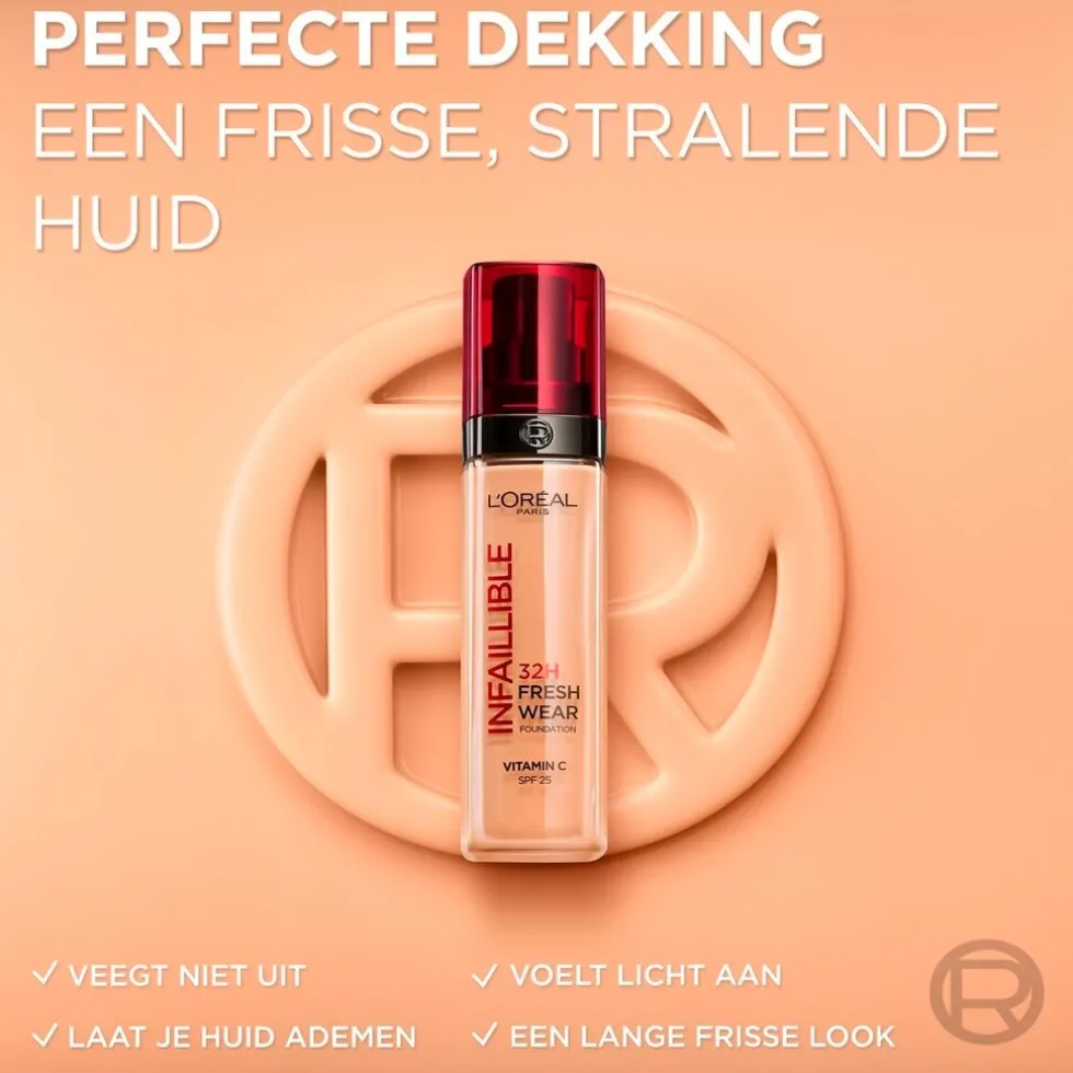 loral-paris-infaillible-10-32h-jAUIOdKW-5.webp Clearance L'Oreal L'Oréal Paris Infaillible 10 32H Fresh Wear Foundation