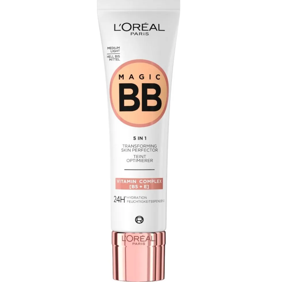loral-paris-magic-bb-medium-li-mPoeSJFP-0.webp Clearance L'Oreal L'Oréal Paris Magic BB Medium Light 5-in-1 Transforming Skin Corrector