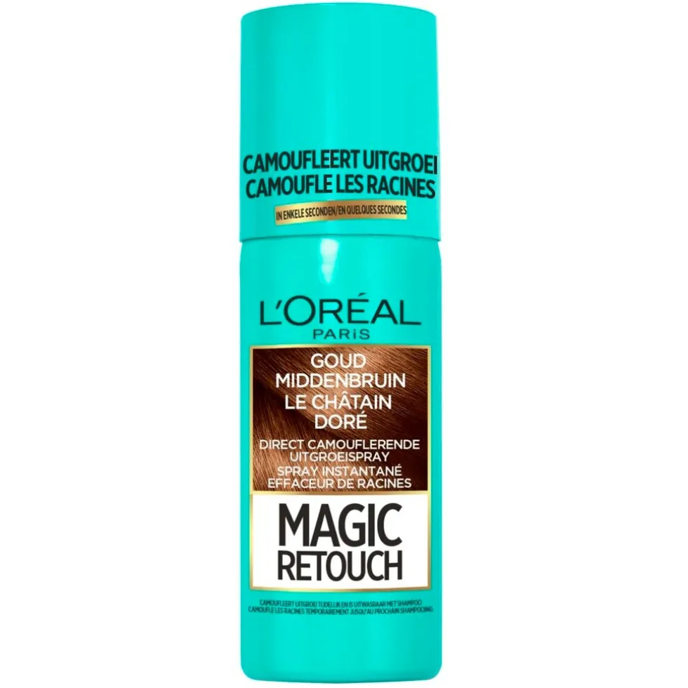 loral-paris-magic-retouch-goud-wzuiomZM-0.webp Clearance Magic Retouch L'Oréal Paris Goud Middenbruin Camouflerende Uitgroeispray