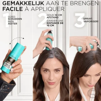 Hot Magic Retouch L'Oréal Paris Zwart Camouflerende Uitgroeispray