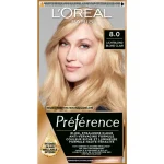 Hot Preference L'Oréal Paris Préférence 8 Lichtblond Permanente Haarkleuring