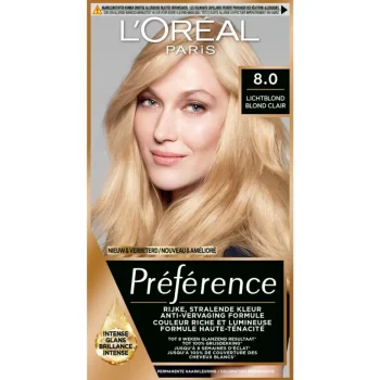 Hot Preference L'Oréal Paris Préférence 8 Lichtblond Permanente Haarkleuring