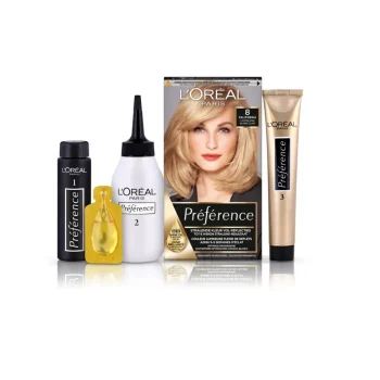 Hot Preference L'Oréal Paris Préférence 8 Lichtblond Permanente Haarkleuring