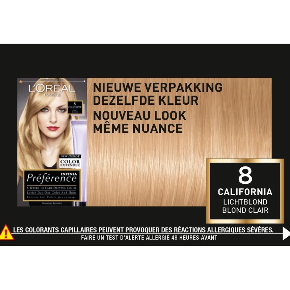 loral-paris-prfrence-8-lichtbl-BGKyRUSU-3.webp Hot Preference L'Oréal Paris Préférence 8 Lichtblond Permanente Haarkleuring