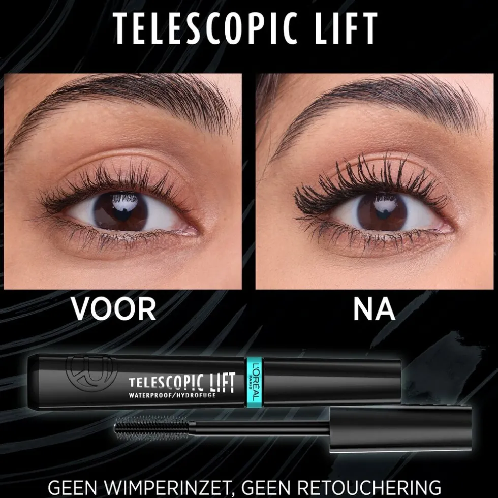 loral-paris-telescopic-lift-bl-KhxCJnEM-2.webp New L'Oreal L'Oréal Paris Telescopic Lift Black Waterproof Mascara