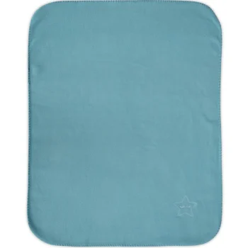 Clearance Lorelli Fleece Stone Blue Star 75x100cm Wiegdeken