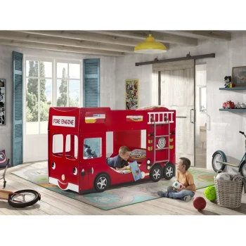 Best LUCEVI Carbeds Fire Truck Kinder Stapelbed