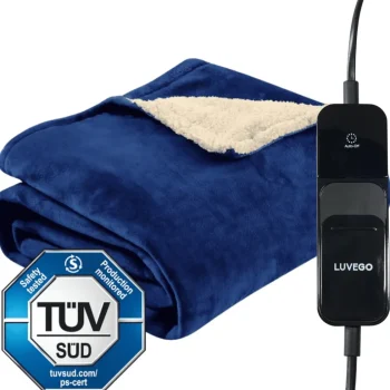 Outlet Luvego Elektrische Bovendeken Fleece Warmte Deken