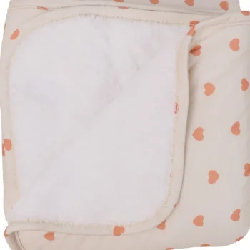 Best MamaLoes Hartjes Fleece 70x90cm Babydeken