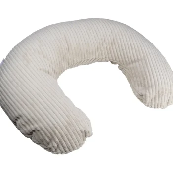 Hot MamaLoes Velours Rib Beige Medium Voedingskussen