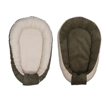 Online MamaLoes Velours Rib Groen Omkeerbaar Babynest