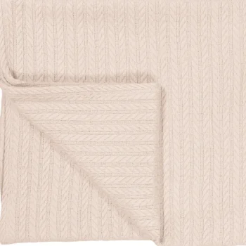 Discount MamaLoes Zand 100x150cm Knitted Ledikantdeken