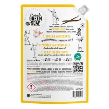 New Marcel's Green Soap Vanille & Katoen Universeel Wasmiddel Navulling