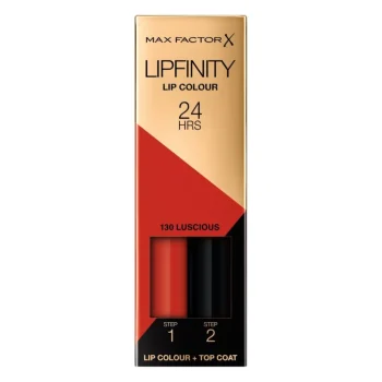 Hot Max Factor Lipfinity Lip Colour 130 Luscious 2-Step Longlasting Lipstick