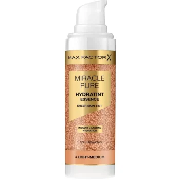 New Max Factor Miracle Pure 4 Light Medium Hydratint Essence Foundation