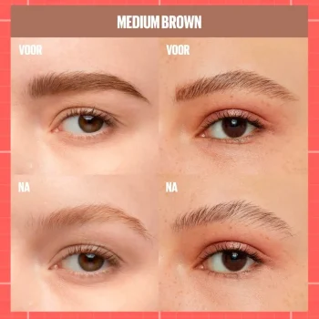 Clearance Maybelline New York Build-A-Brow 257 Medium Brown Wenkbrauwpotlood En -Gel