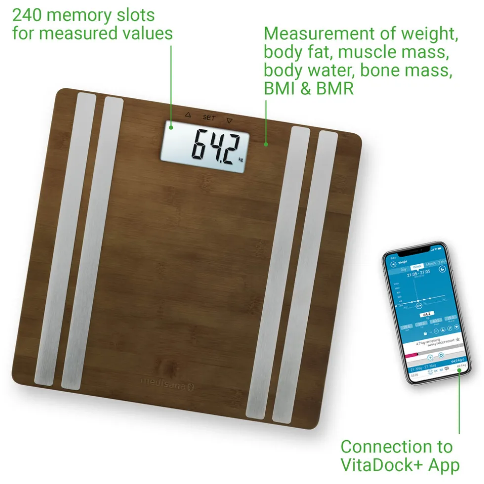 medisana-bs-552-connect-bamboe-FmExIOku-2.webp Hot Medisana BS 552 Connect Bamboe Lichaamsanalyse Weegschaal