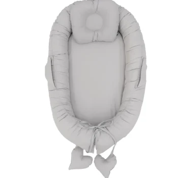 Discount MorDesign Grey Babynest Met Kussen