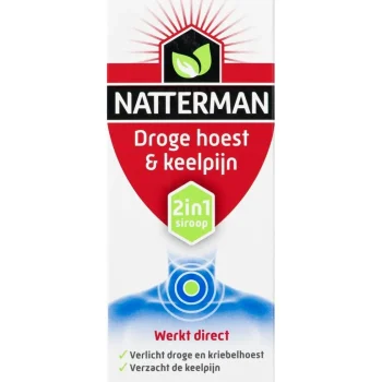 Best Natterman Droge Hoest & Keelpijn 2-in-1 Siroop