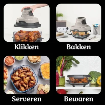 New Ninja CRISPi 4-in-1 Glazen Airfryer FN101EUST