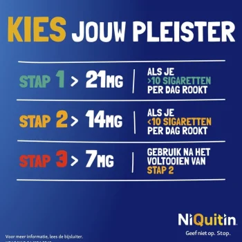 Clearance Niquitin Clear Pleister Stap 1 - 21 Mg - Nicotinepleister