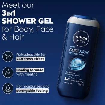 Outlet Nivea Men Cool Kick 3-in-1 Douchegel