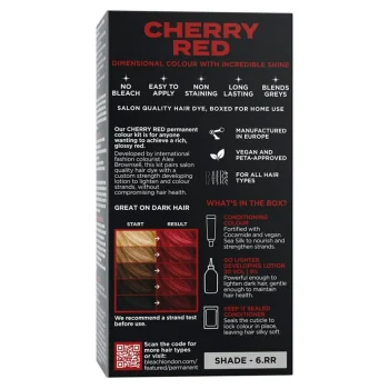 New BLEACH LONDON No Cherry Red Permanent Vegan Dye Kit