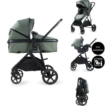 New Novi Baby Novi Jaxx V2 4-in-1 Kinderwagen Met Autostoel En Isofixbase