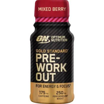 New Optimum Nutrition Gold Standard Mixed Berry Pre-Workout Shot