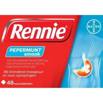 Best Rennie Pepermunt Kauwtabletten