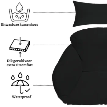 Best Rijoka Hangstoel Kussen