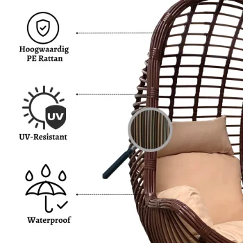 Best Rijoka Hangstoel Ragna Original Schommelstoel