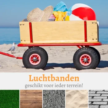 Outlet Rijoka Houten Bolderkar Luchtbanden Bolderwagen