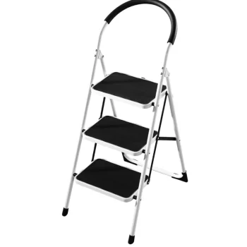 Outlet Rijoka Huishoudtrap Inklapbaar 3 Treden Anti Slip Treden Sponge Handgrepen