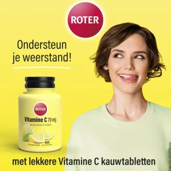 Discount Roter Vitamine C 70mg Citroen Kauwtabletten