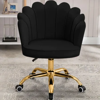 New Russle Velvet Schelp Bureaustoel