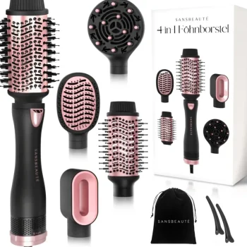 Best Sansbeauté ® 4-in-1 Fohnborstel - Haarborstel - Krulborstel
