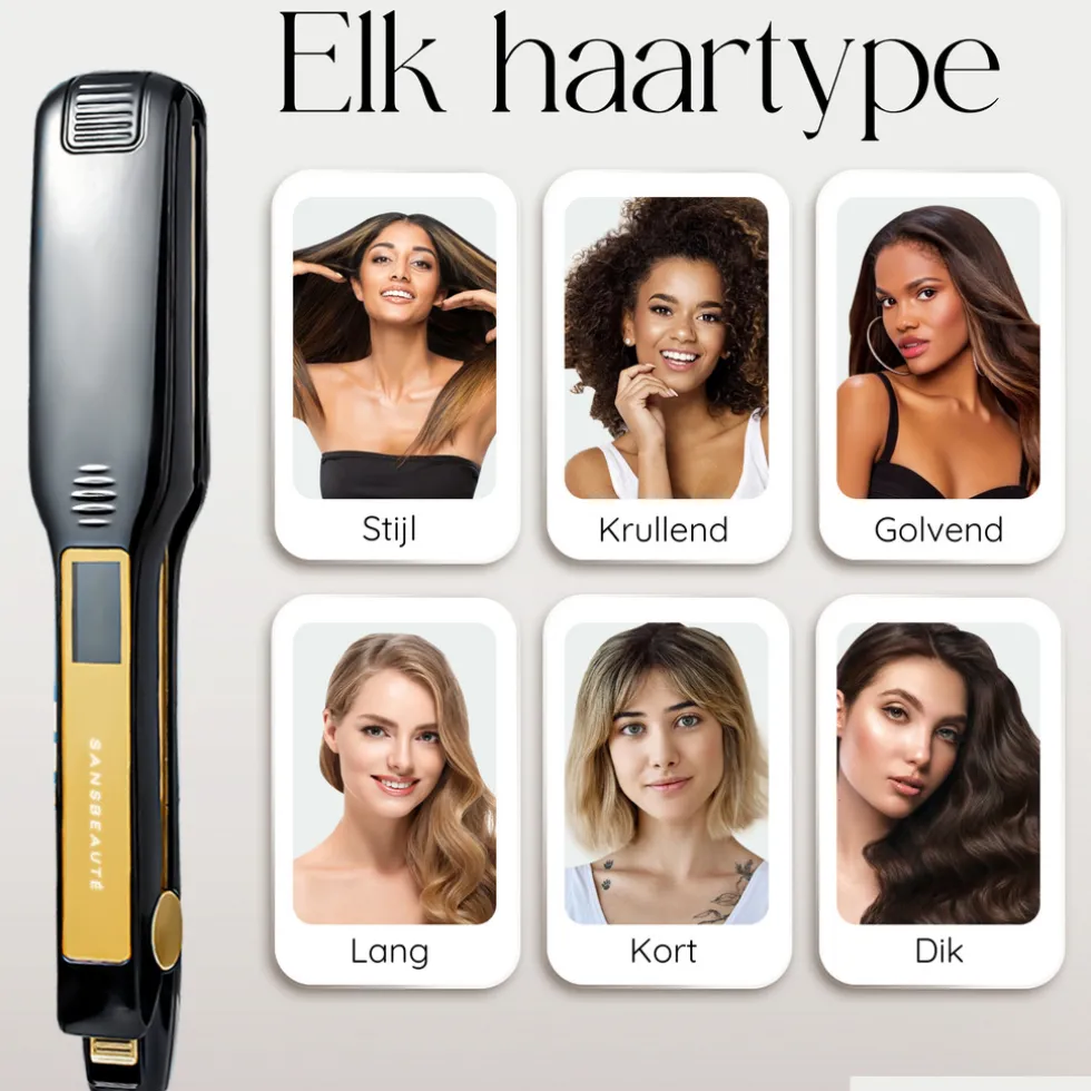 sansbeaut-professionele-stijl-mOplOkdP-4.webp Sale Sansbeauté Professionele Stijltang - Hair Straightener - Stijltangen - 80℃ T/m 230℃