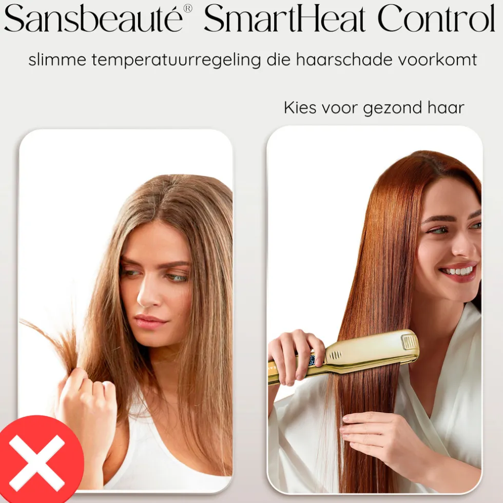sansbeaut-professionele-stijl-qJdpQQgs-3.webp Best Sansbeauté Professionele Stijltang - Hair Straightener - Stijltangen - 80℃ T/m 230℃