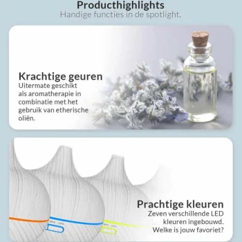 Online SensaHome ZEN300 Aroma Diffuser Inclusief 3 Flesjes Etherische Oliën