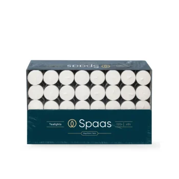 Clearance Spaas Theelichten Wit 6u Ø3,9cm 2 X 120 Stuks Grootverpakking