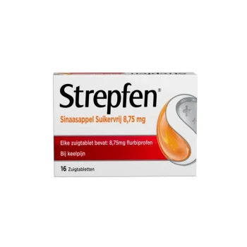Hot Strepfen Sinaasappel Suikervrij Zuigtabletten
