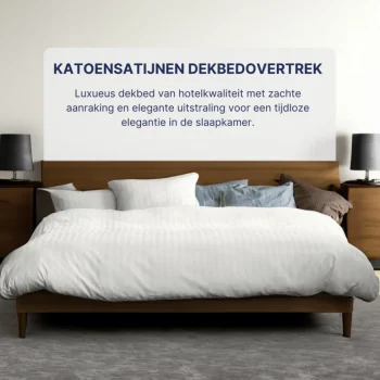 Outlet Ten Cate 100% Katoensatijnen Eenpersoons Dekbedovertrek