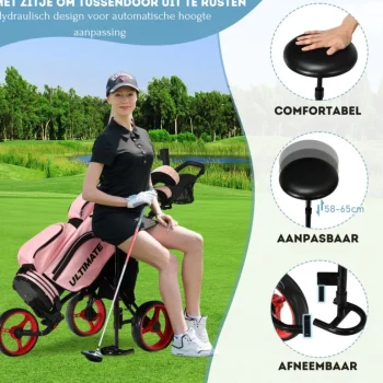 Outlet Trendmix Verstelbare Lichtgewicht Golf Trolley Met 3 Wielen