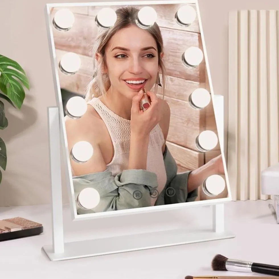 uniq-new-york-mega-make-up-s-VClyVDTX-4.webp Clearance UNIQ New York Mega - Make-up Spiegel Met 12 LED Lampen