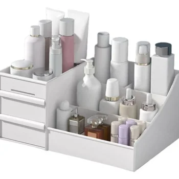 Fashion UNIQ Make‑up & Sieraden Organizer – 2 Laden, Wit - P110